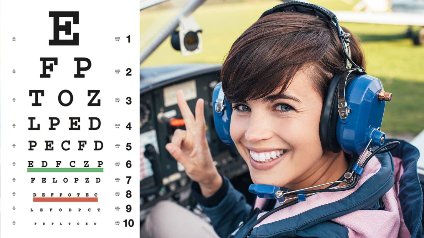 [PILOT AND SNELLEN CHART PIC]